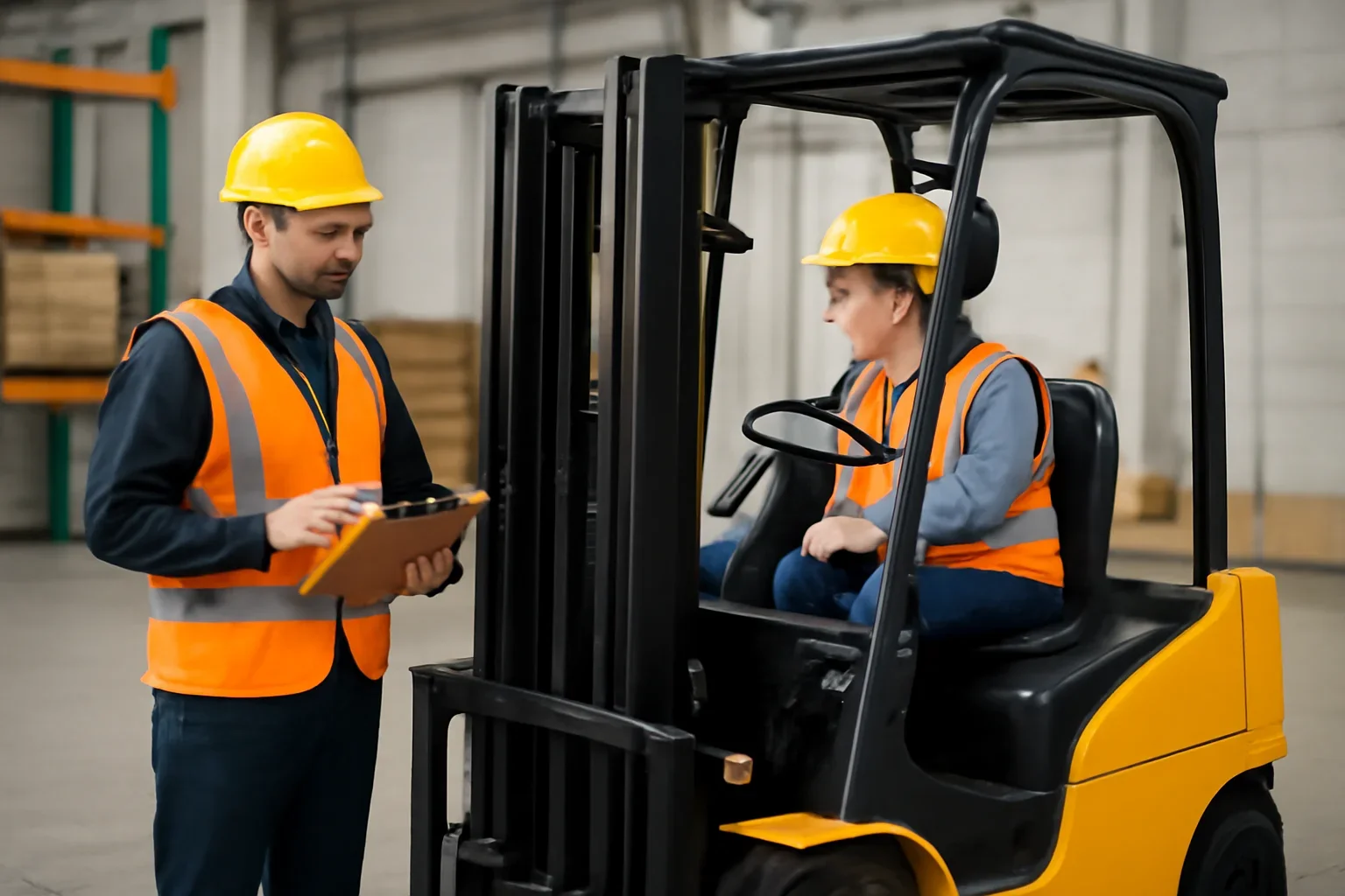 Blog shown through a realistic forklift training and workplace safety scene.