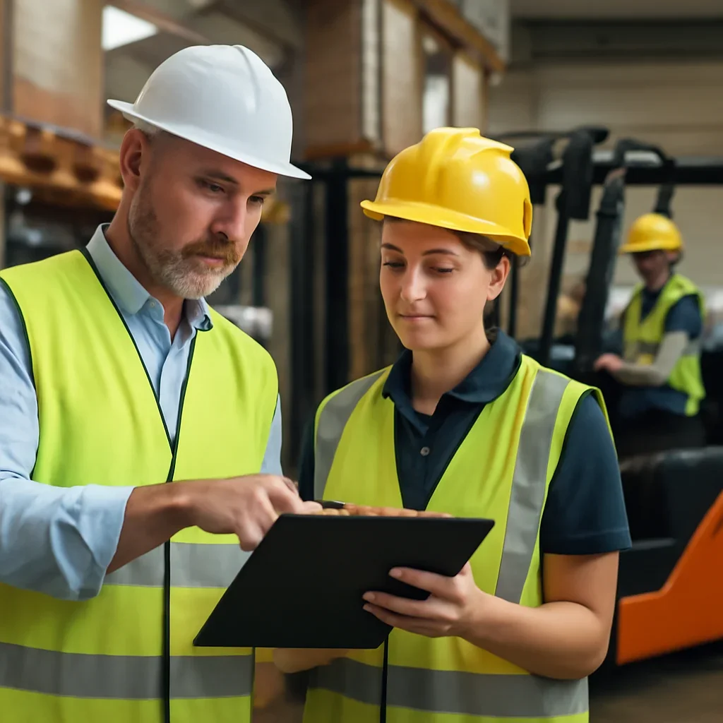 Next-step planning scene related to forklift license vs certification for employers and operators.