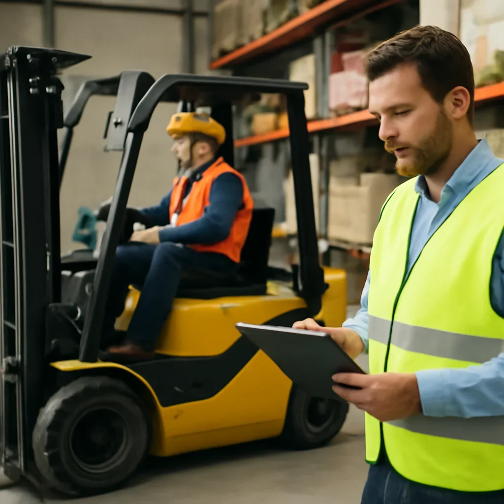 Supporting visual for employer training checklist with equipment, records, or supervisor review.