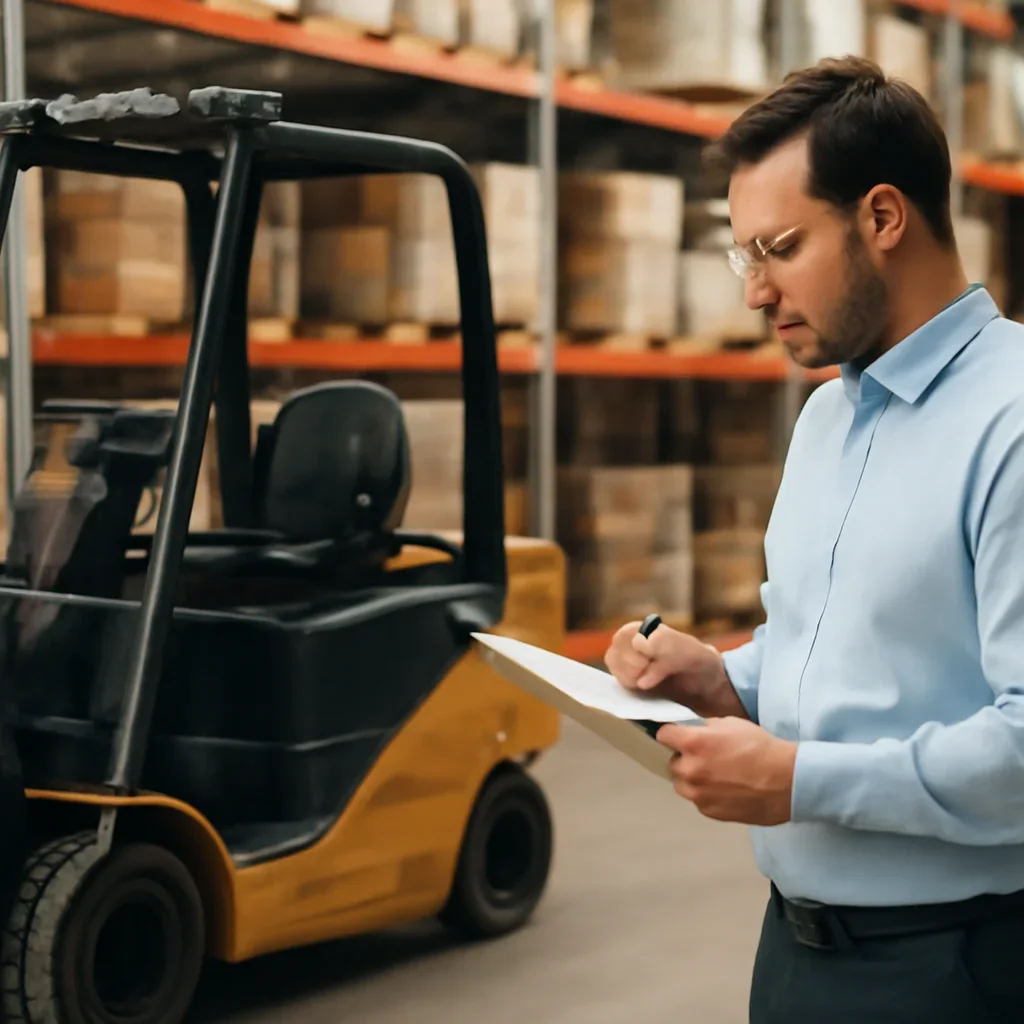 Supporting visual for retail & distribution with equipment, records, or supervisor review.