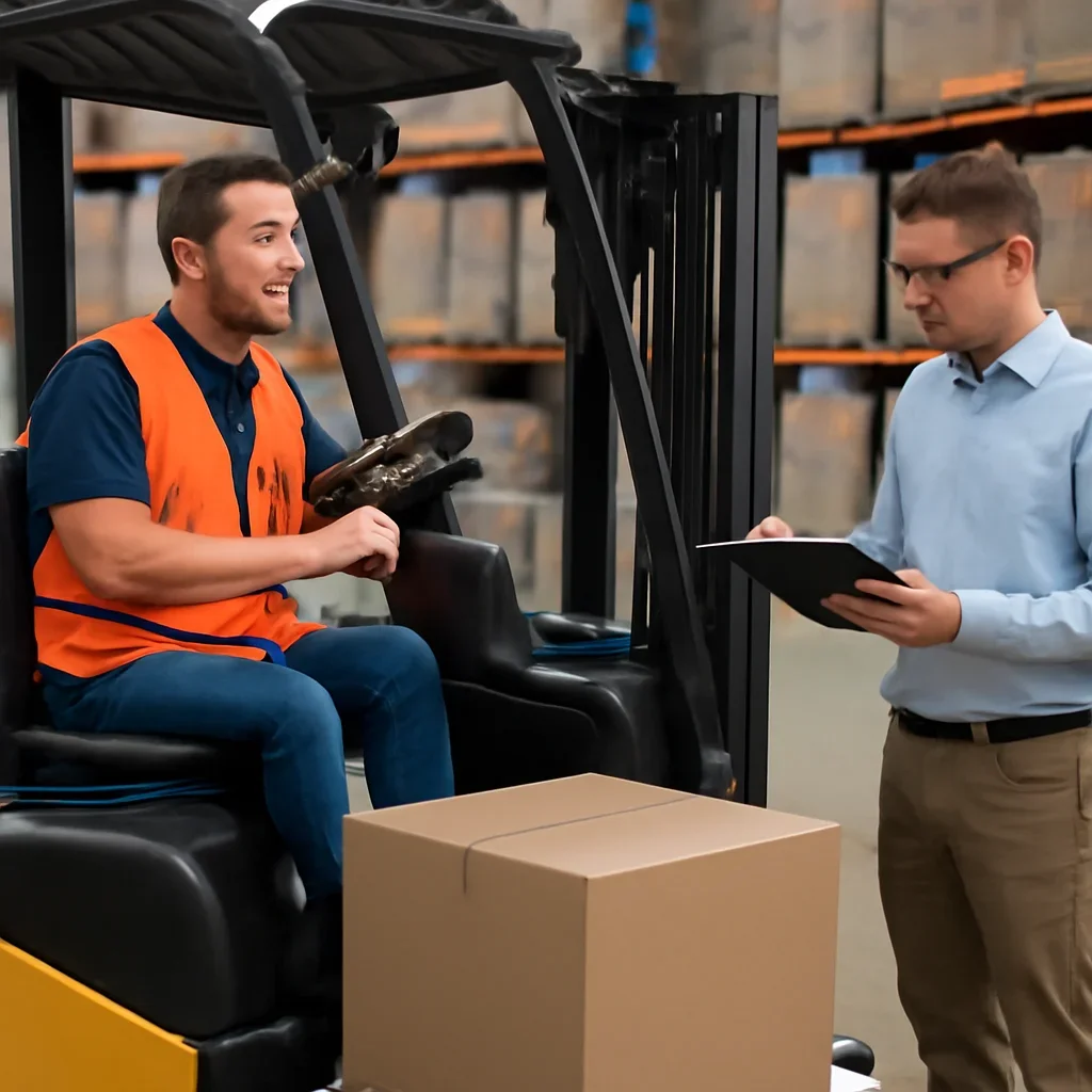 Supporting visual for industries with equipment, records, or supervisor review.