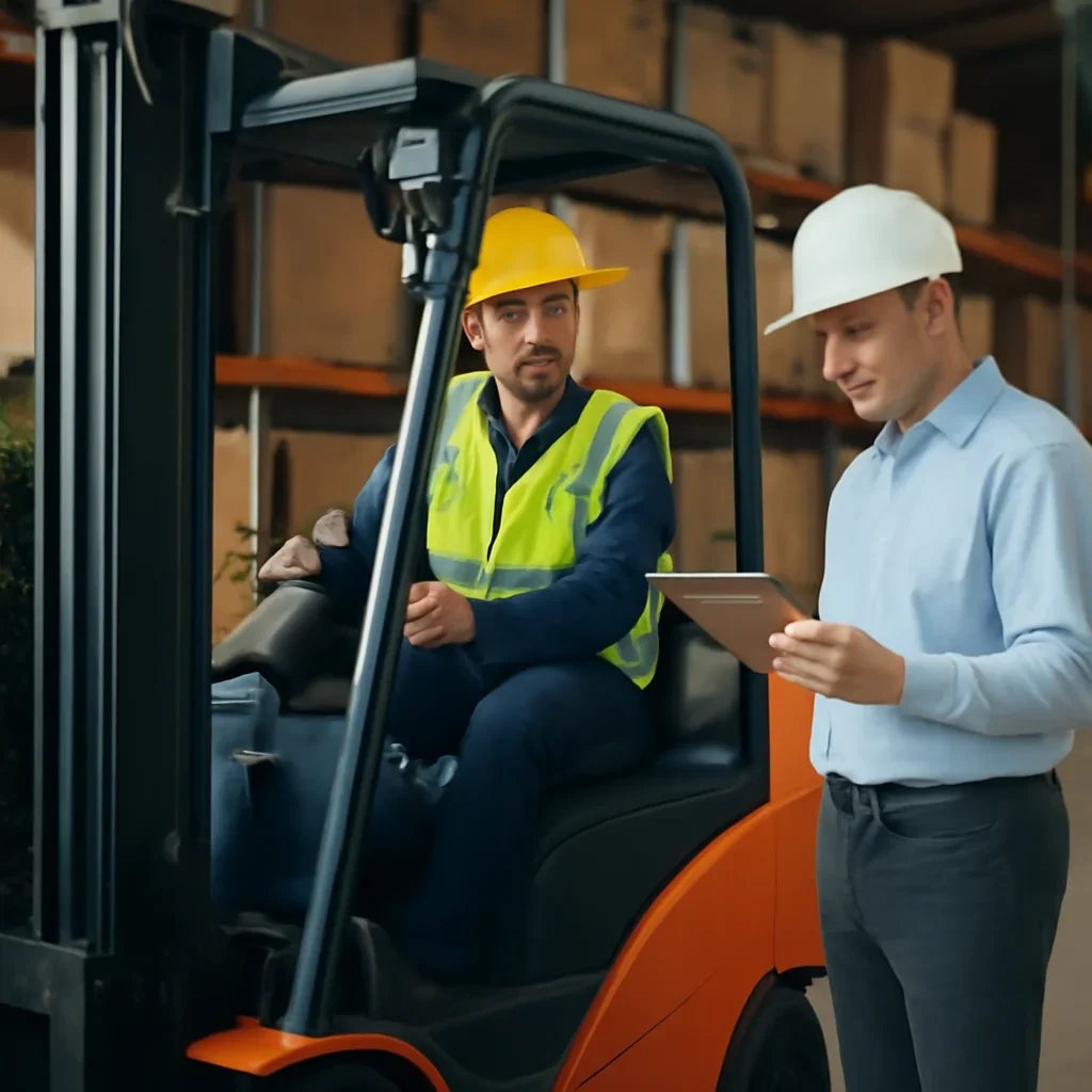 Supporting visual for scorm with equipment, records, or supervisor review.