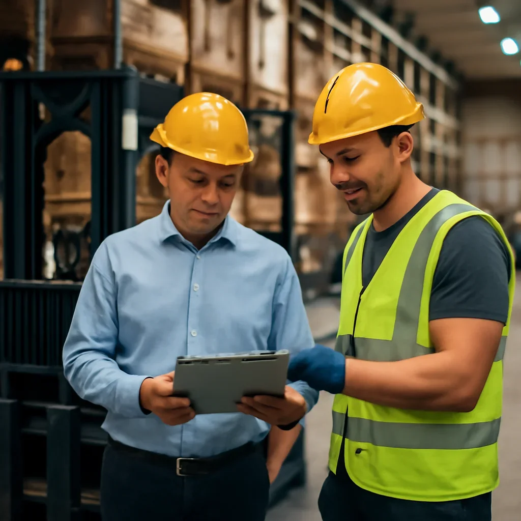 Next-step planning scene related to new york forklift training for employers and operators.